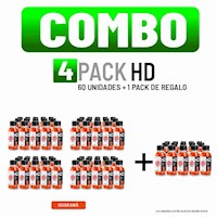 COMBO ADN NUTRITION - HD PACK 60 UNID. GUARANÁ + 1 PACK GRATIS